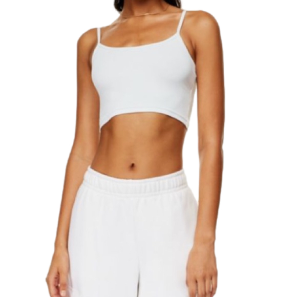 SOLD! TNA Chill Karelis Fitted Cropped Tank Top in White (Retail $25) - Picture 3 of 5
